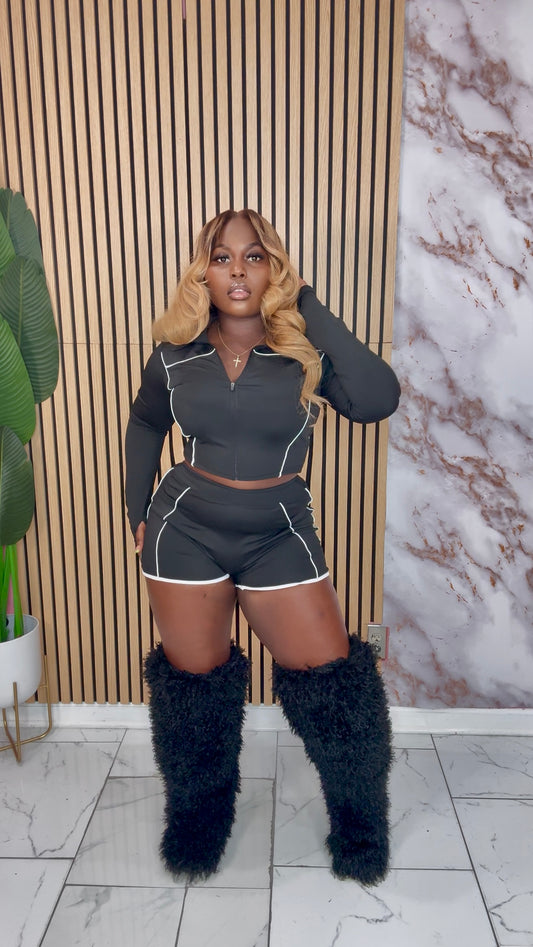 PRE ORDER BLACK Fur Boots