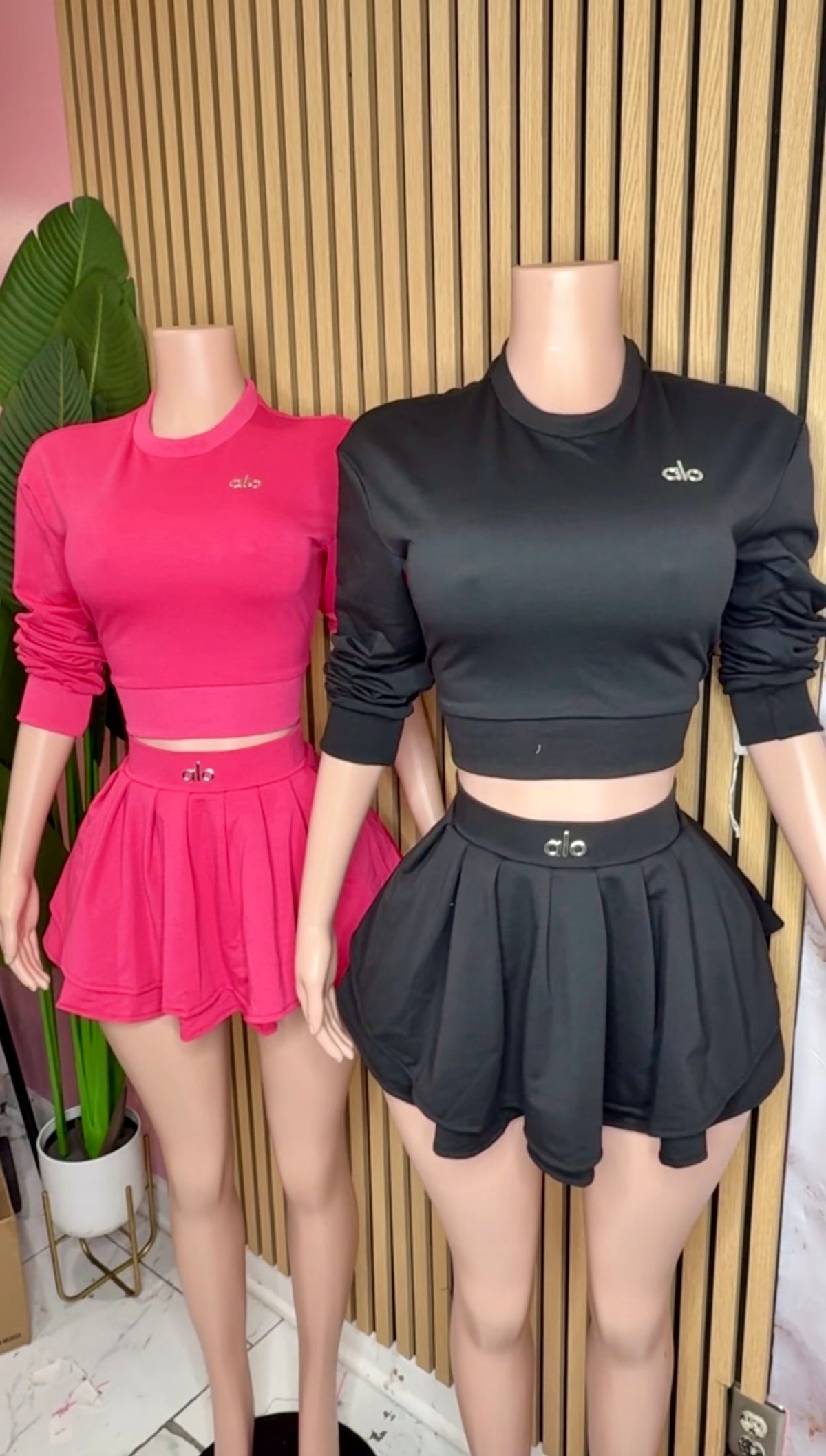 OLA SKIRT SET BLACK