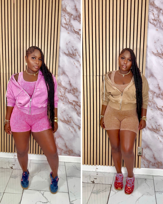 Two Tone Romper Set